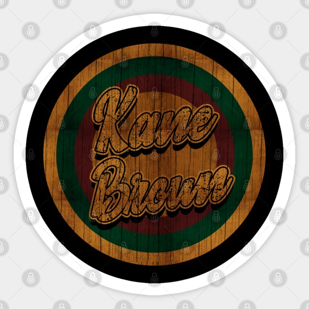 Circle Retro Kane Brown Sticker by Electric Tone